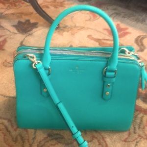 ♠️ Kate Spade green leather handbag